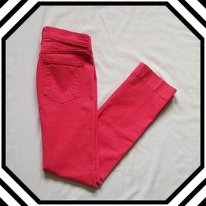 Rag & Bone Pink High Rise Cigarette Ankle Jeans